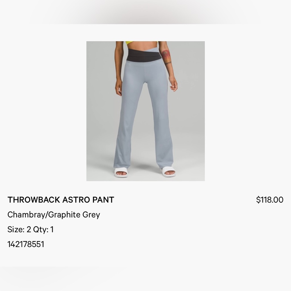Lululemon Throwback Astro Pant